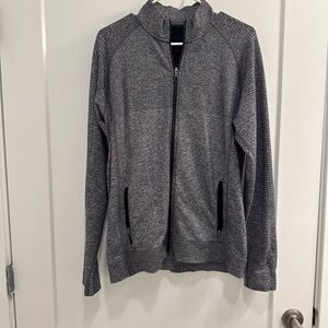 Lululemon Gray Waffle Full-Zip Jacket